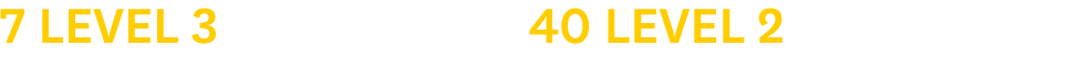 7 level 3 chargers   40 Level 2 Chargers