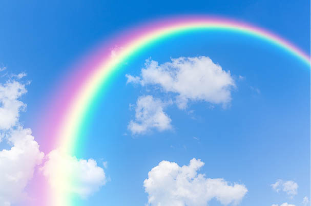 Sky and rainbow