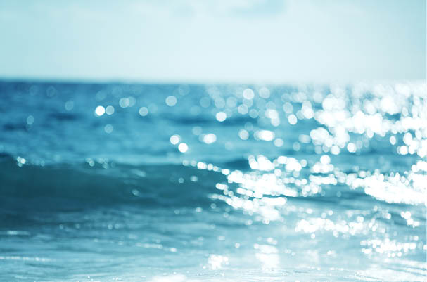 water of tropical sea, bokeh (out of focus)