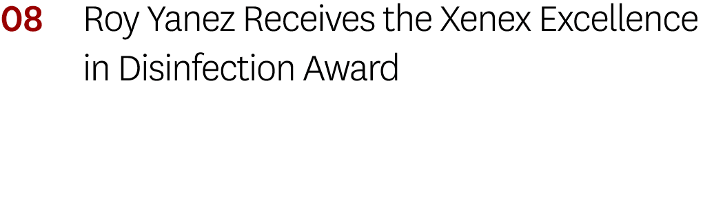 08 Roy Yanez Receives the Xenex Excellence in Disinfection Award