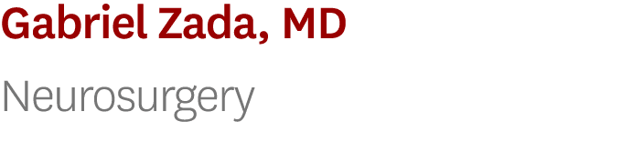 Gabriel Zada, MD Neurosurgery