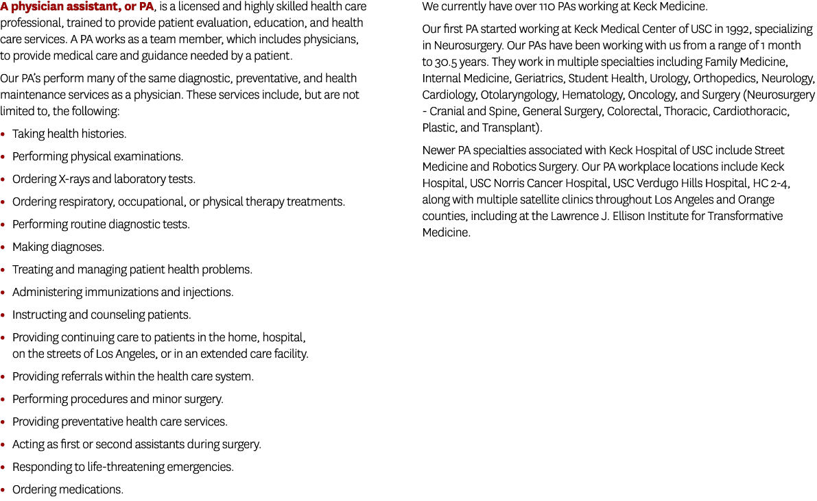 A physician assistant, or PA, is a licensed and highly skilled health care professional, trained to provide patient e...