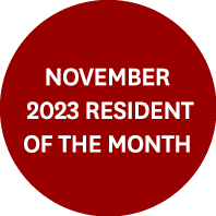 November 2023 Resident of the Month