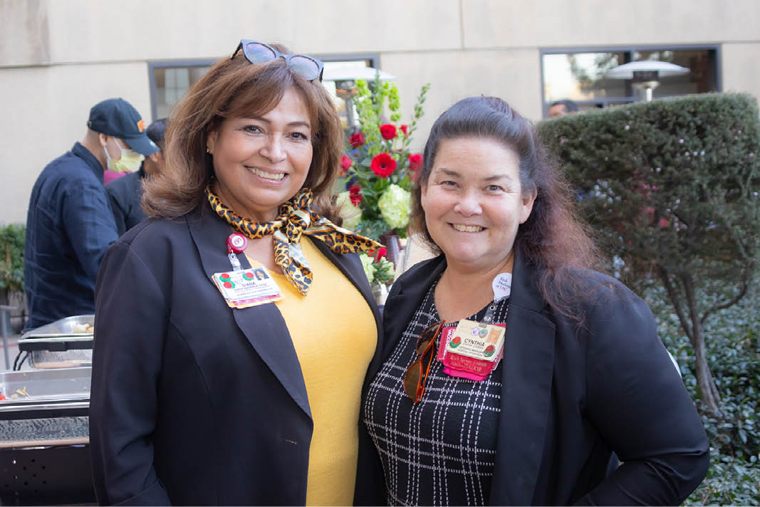 Pasadena Rose Court visits USC Norris Comprehensive Cancer Center and Hospital - Keck Medicine of USC.