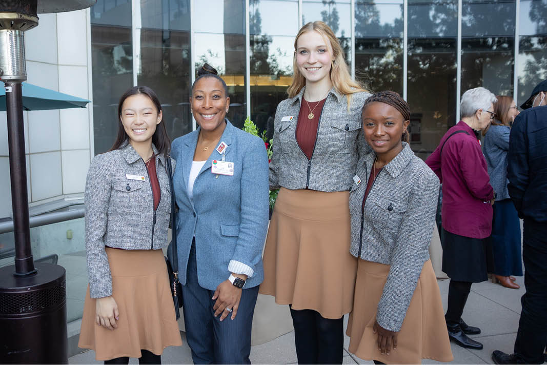  Pasadena Rose Court visits USC Norris Comprehensive Cancer Center and Hospital - Keck Medicine of USC.
