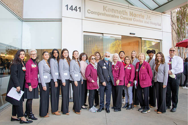  Pasadena Royal Court (Tournament of Roses) visit USC Norris Comprehensive Cancer Center and Hospital - Keck Medicine of USC.
