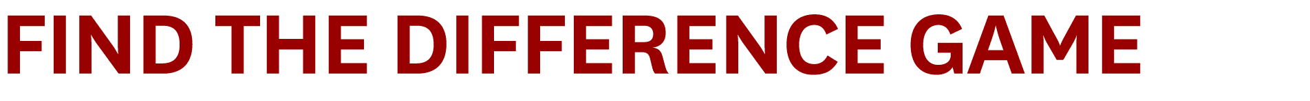 Find the Difference Game 