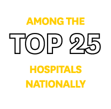among the Top 25 hospitals nationally