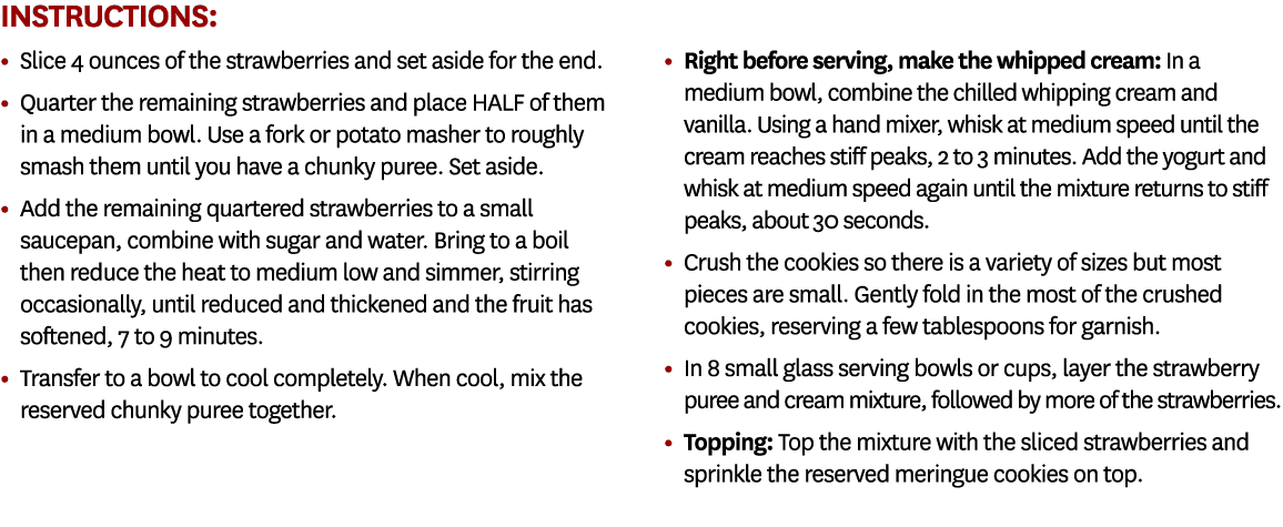 Instructions: • Slice 4 ounces of the strawberries and set aside for the end. • Quarter the remaining strawberries an...