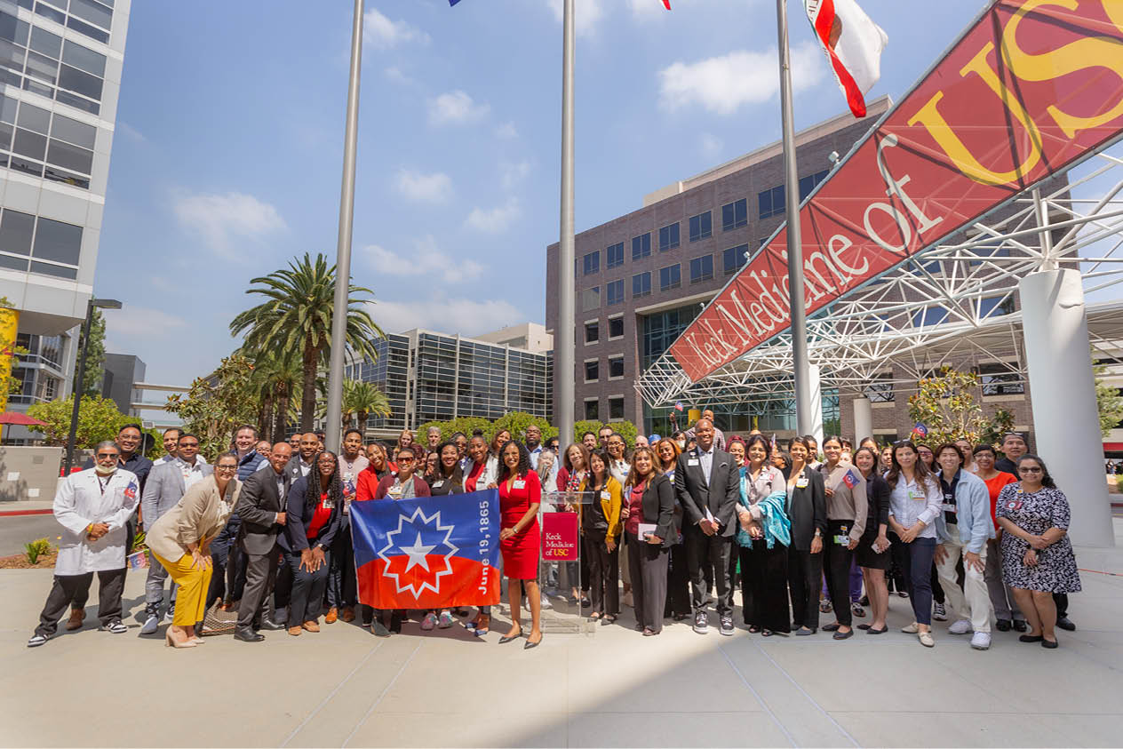 Keck Medicine of USC Celebrates Juneteenth - Juneteenth (June 19) celebrates the emancipation of all enslaved Black people in the U.S.-