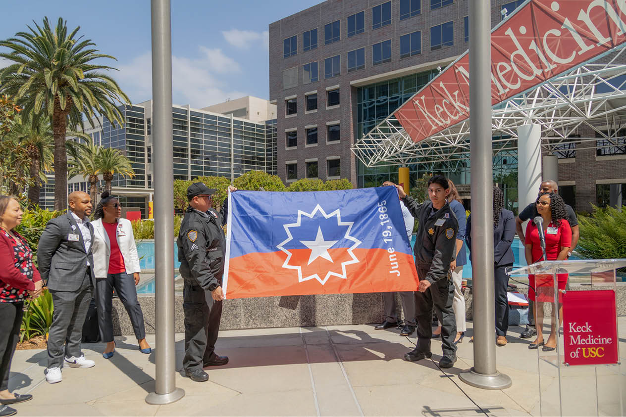 Keck Medicine of USC Celebrates Juneteenth - Juneteenth (June 19) celebrates the emancipation of all enslaved Black people in the U.S.-