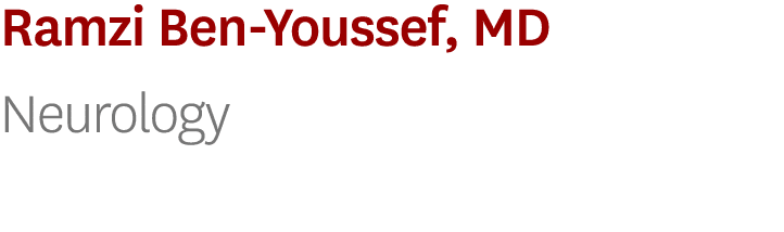 Ramzi Ben Youssef, MD Neurology