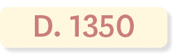 D. 1350