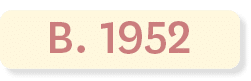 B. 1952