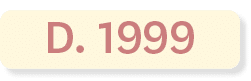 D. 1999
