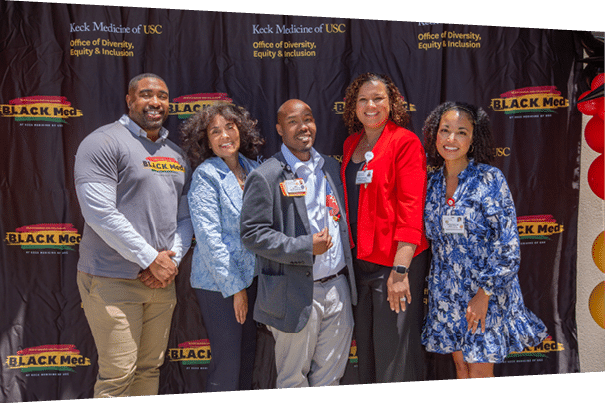 Juneteenth (June 19) celebrates the emancipation of all enslaved Black people in the U.S. -Juneteenth flag raising event celebration at Keck Medicine of USC.