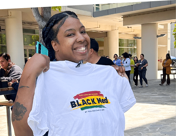 Juneteenth (June 19) celebrates the emancipation of all enslaved Black people in the U.S. -Juneteenth flag raising event celebration at Keck Medicine of USC.
