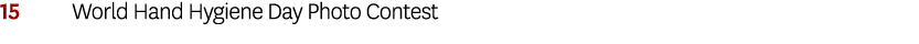 15 World Hand Hygiene Day Photo Contest 