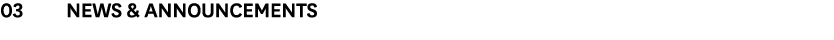 03 News & Announcements
