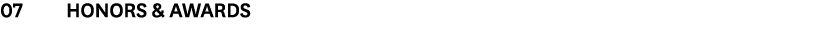 07 Honors & Awards