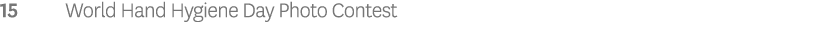 15 World Hand Hygiene Day Photo Contest