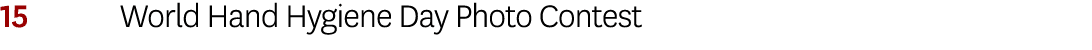 15 World Hand Hygiene Day Photo Contest 