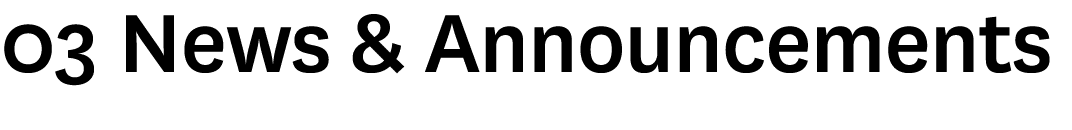 03 News & Announcements