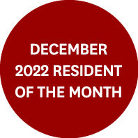 DECEMBER 2022 Resident of the Month