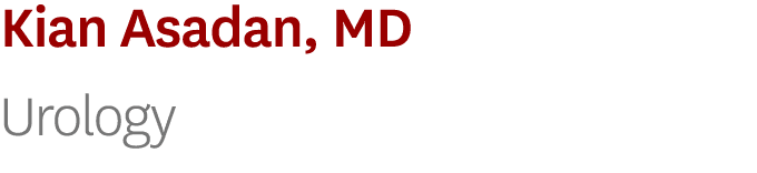 Kian Asadan, MD Urology