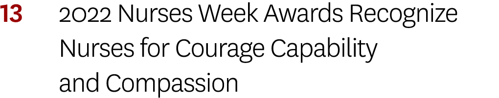 13 2022 Nurses Week Awards Recognize Nurses for Courage Capability and Compassion 