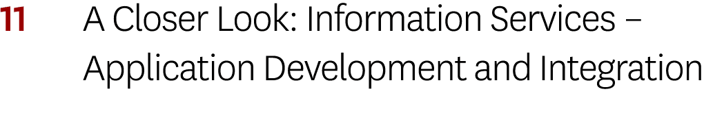 11 A Closer Look: Information Services   Application Development and Integration