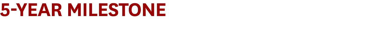 5-Year Milestone