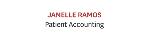 Janelle Ramos Patient Accounting