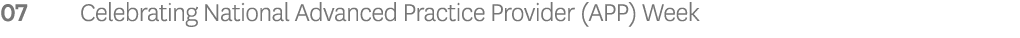 07 Celebrating National Advanced Practice Provider (APP) Week 