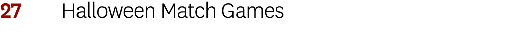 27 Halloween Match Games