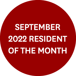 September 2022 Resident of the Month