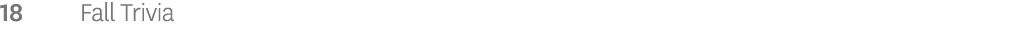 18 Fall Trivia