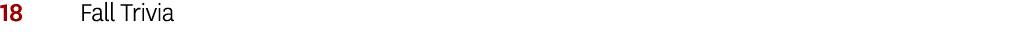 18 Fall Trivia